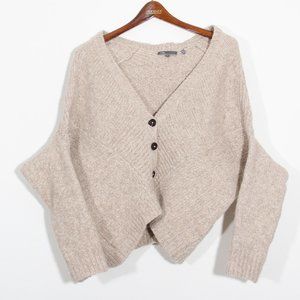 Vince Merino Wool Alpaca Cardigan Button Front Dolman Sleeve